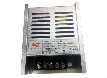 AC/DC 24v3a 開(kāi)關(guān)電源24v 鋁合金外殼 工業(yè)、監(jiān)控?cái)z像電源K70-24 工業(yè)級(jí)