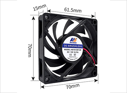 變頻器風扇 HD7015M12B 7015 12V/24V雙滾珠電腦CPU 直流無刷風機 7CM