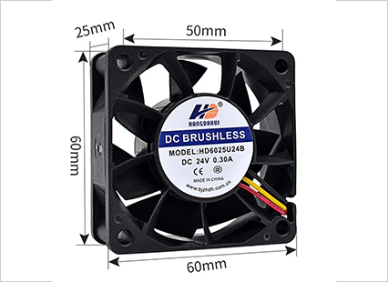 變頻器風扇 HD6025U24B 6025 24V 0.3A6CM/厘米機箱機柜變頻器電源風扇