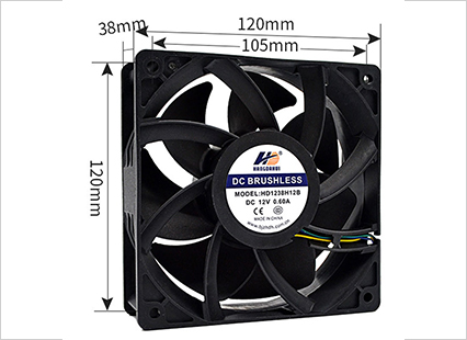 電源風(fēng)扇 HD1238H12B 12038 12V 0.6Apmw調(diào)速機(jī)箱機(jī)柜變頻器大風(fēng)量散熱風(fēng)扇