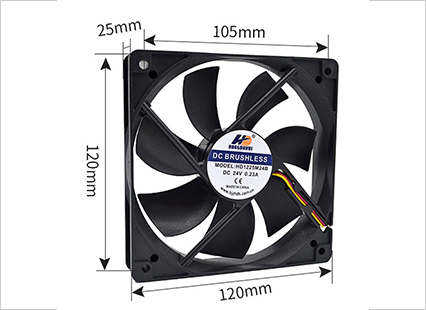 散熱風(fēng)扇 HD1225U24BD 12025 24V 0.30A 120cm大風(fēng)量變頻器風(fēng)扇電源風(fēng)扇